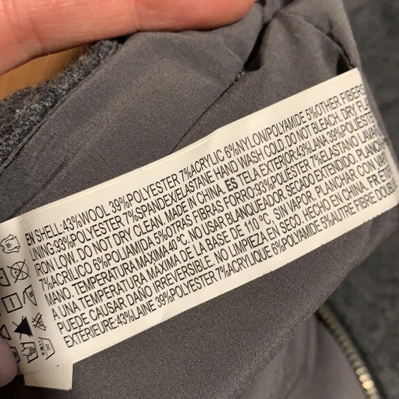 Grey WOOL Mini skirt XS - Forever 21 - Picture 6 of 6